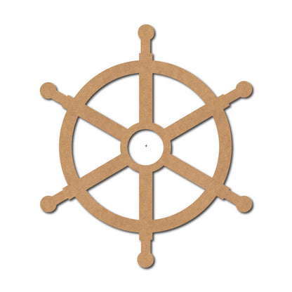 Ship Steering Wheel Cutout MDF Design 2