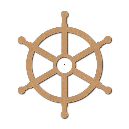 Ship Steering Wheel Cutout MDF Design 2