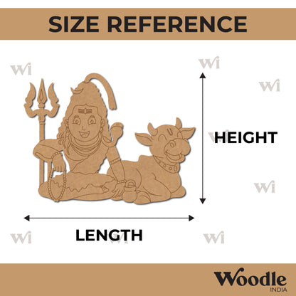 Shiv Ji And Nandi Pre Marked MDF Design 2