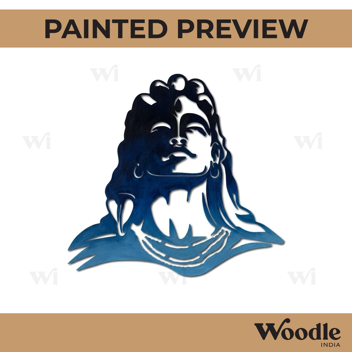Shiv Ji Cutout MDF Design 1