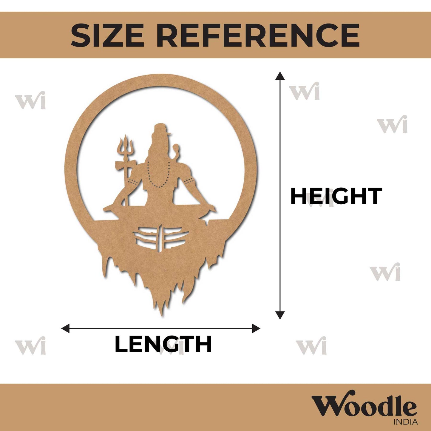 Shiv Ji Cutout MDF Design 2