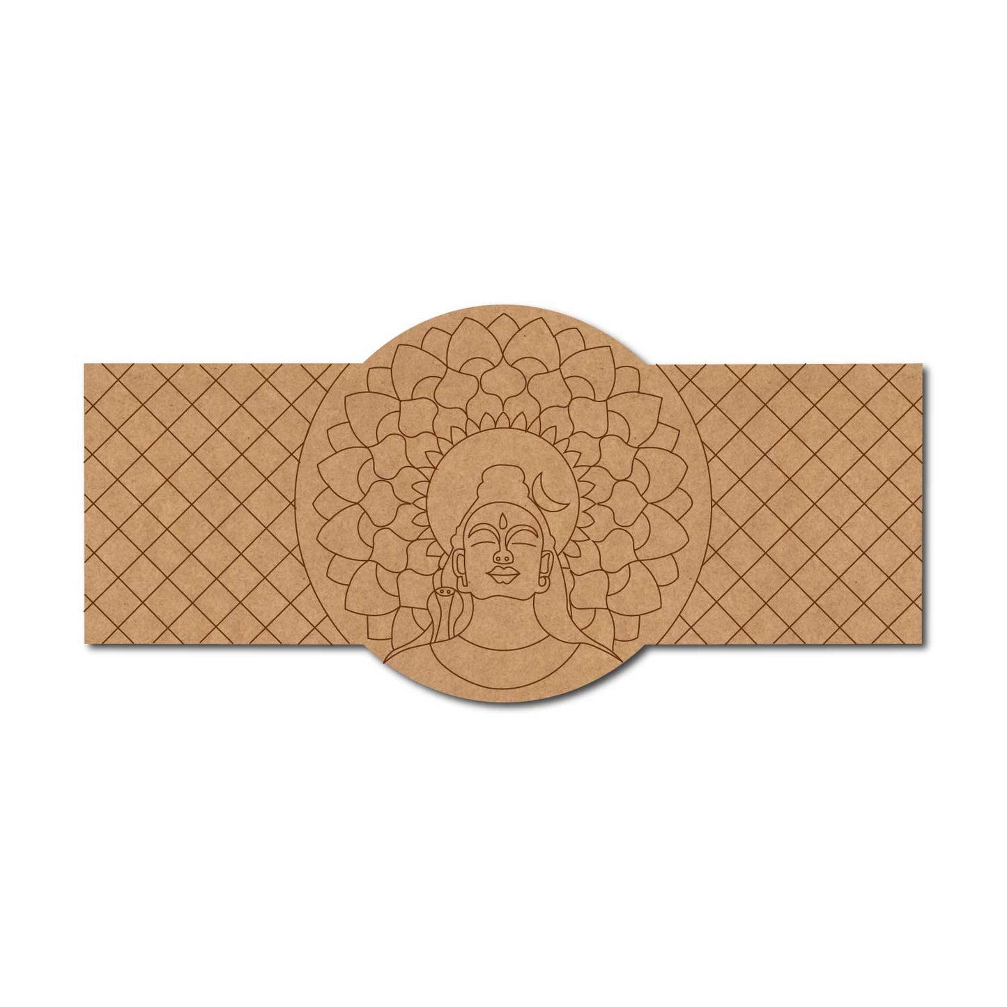 Shiv Ji Mandala Pre Marked Base MDF Design 1