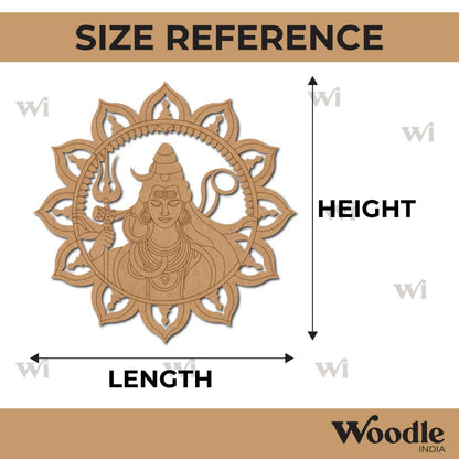 Shiv Ji Mandala Pre Marked Base MDF Design 2