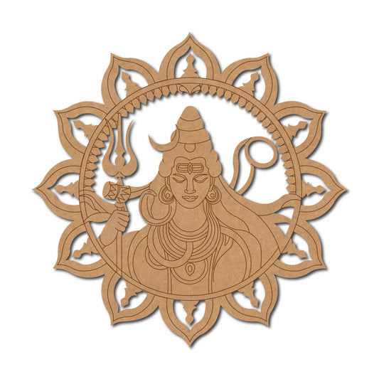 Shiv Ji Mandala Pre Marked Base MDF Design 2