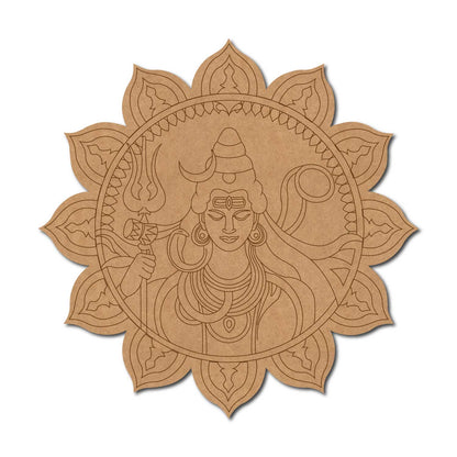Shiv Ji Mandala Pre Marked Base MDF Design 3