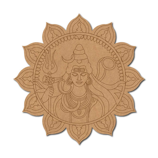 Shiv Ji Mandala Pre Marked Base MDF Design 3