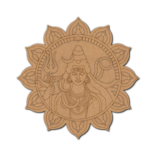 Shiv Ji Mandala Two Layered Base MDF Design 1