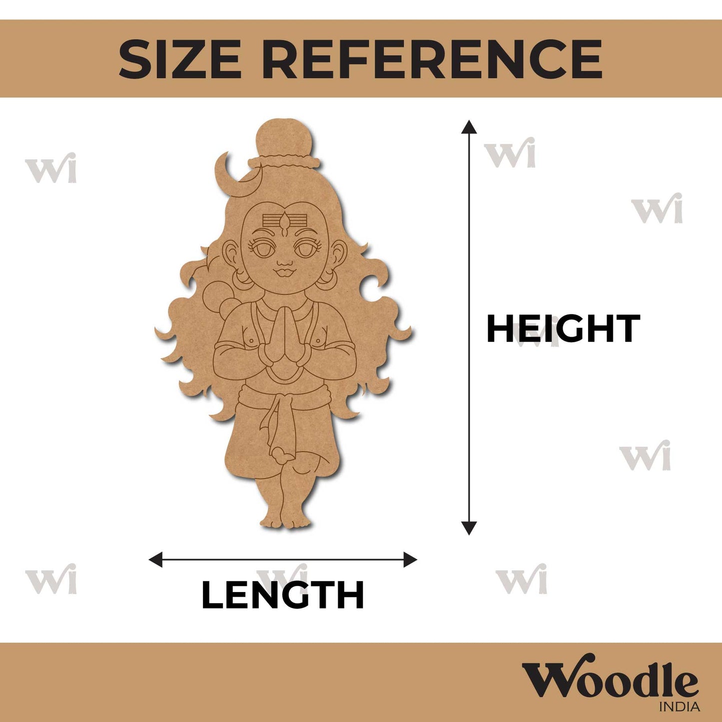 Shiv Ji Pre Marked MDF Design 18