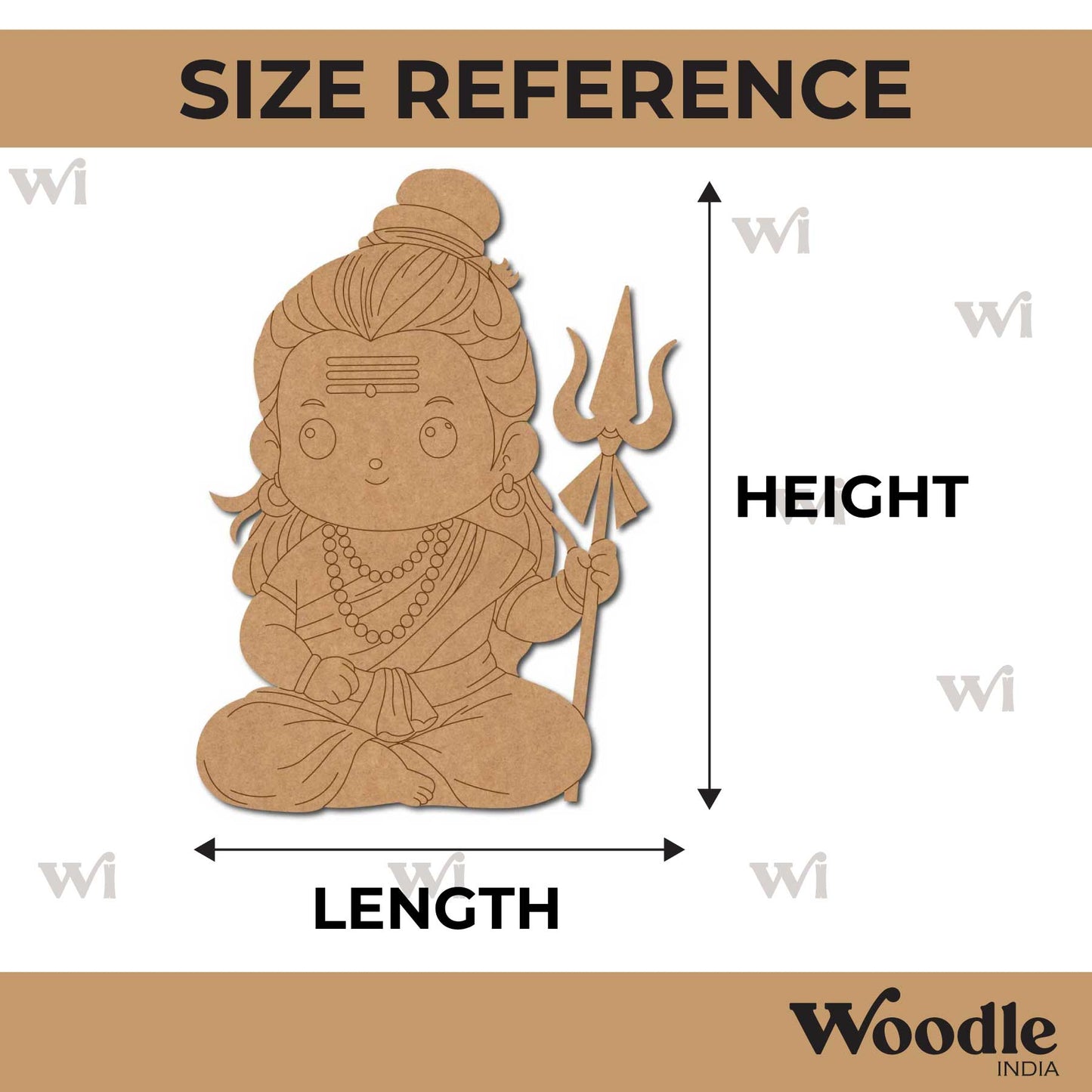 Shiv Ji Pre Marked MDF Design 19