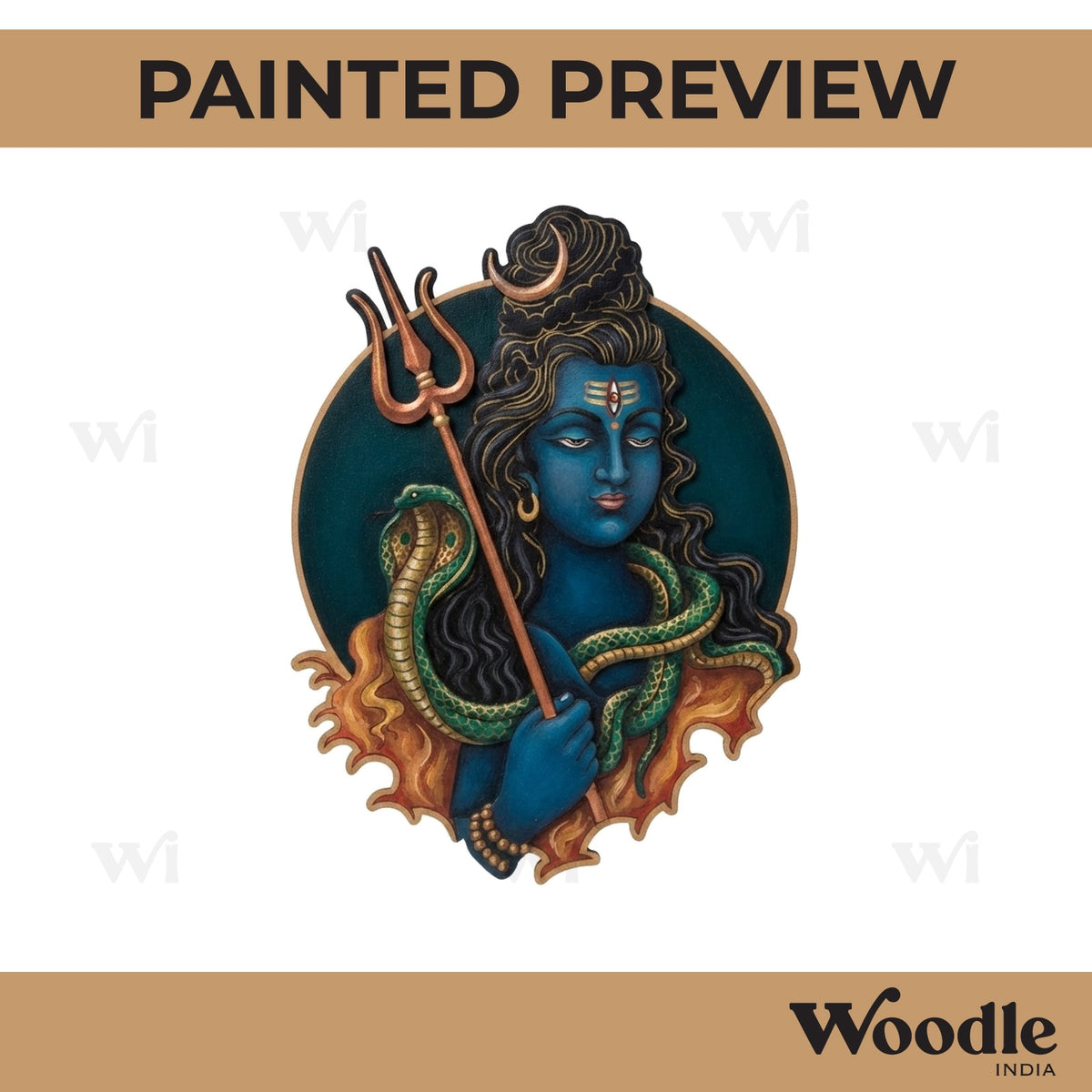 Shiv Ji Pre Marked MDF Design 7
