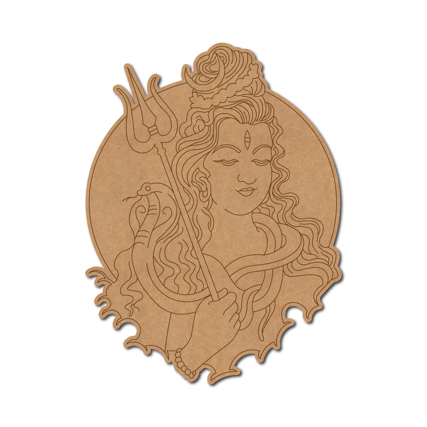 Shiv Ji Pre Marked MDF Design 7