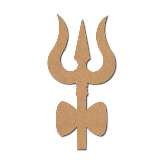 Shiv Ji Trishul Cutout MDF Design 1