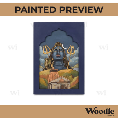 Shiv Ji Kedarnath Jharokha Pre Marked MDF Design 1