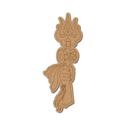 Shiva Trishul Pre Marked MDF Design 1