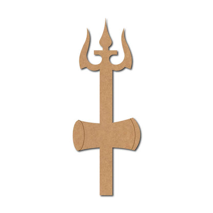 Shiva Trishul Pre Marked MDF Design 3