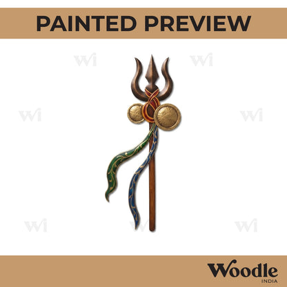 Shiva Trishul Pre Marked MDF Design 3