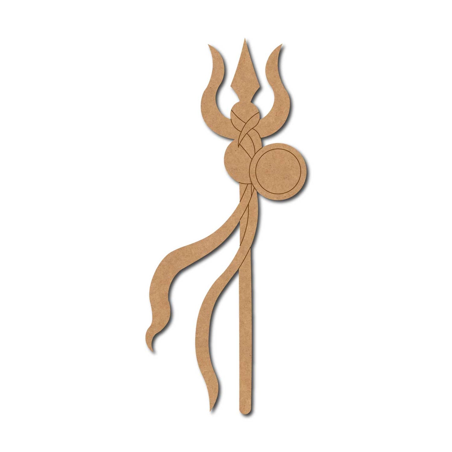 Shiva Trishul Pre Marked MDF Design 3
