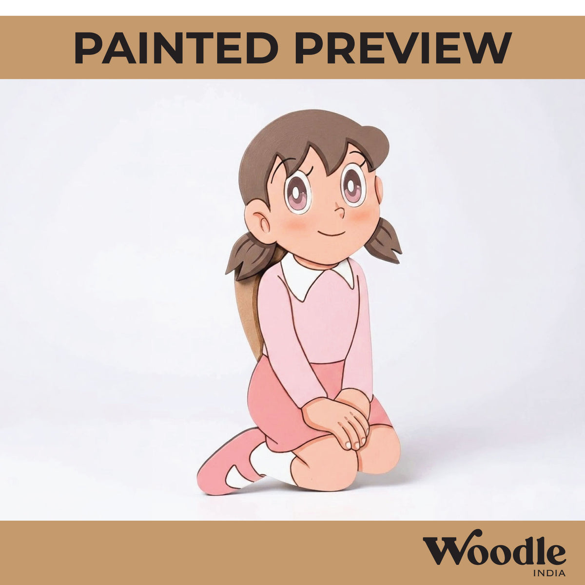 Shizuka Doraemon Pre Marked MDF Design 2