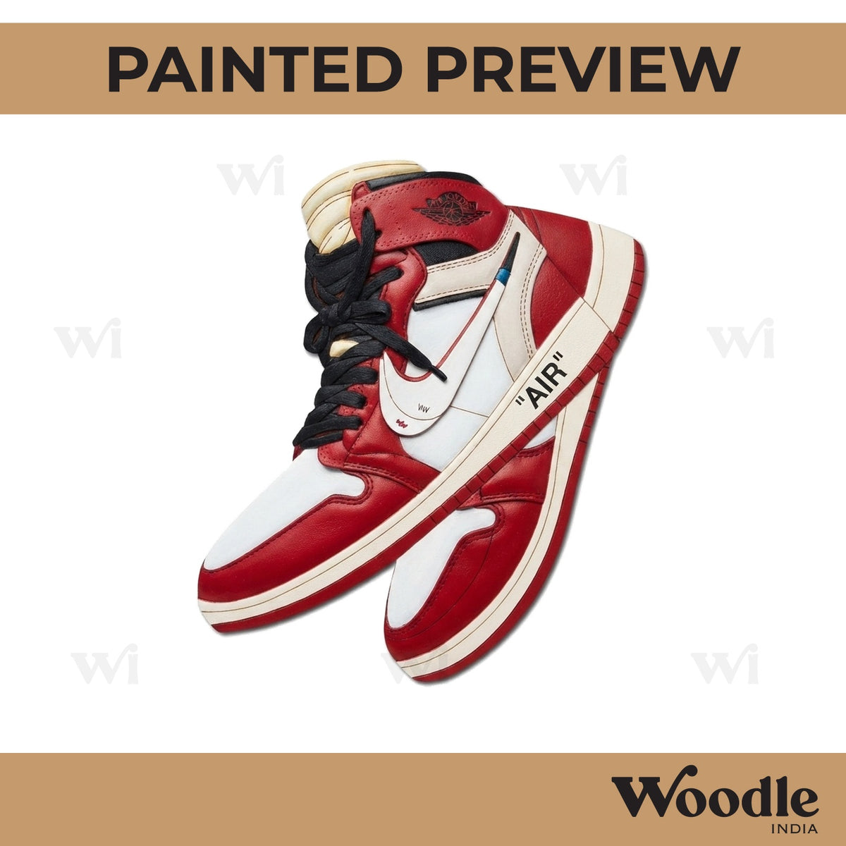 Shoes Pre Marked MDF Design 4