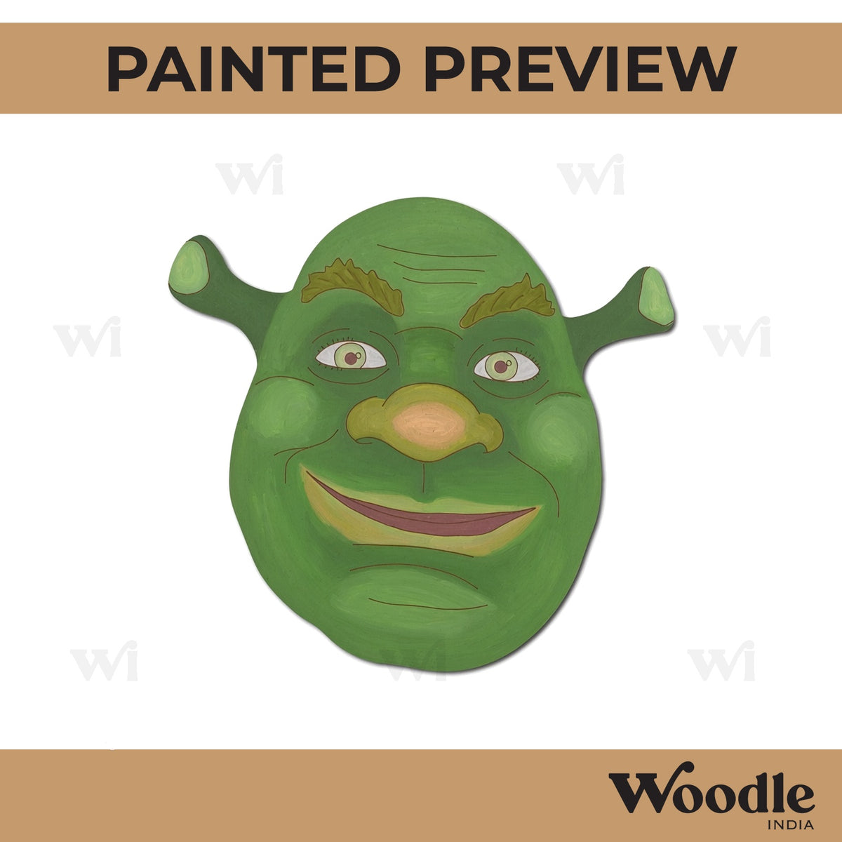 Shrek Cartoon Pre Marked MDF Design 1