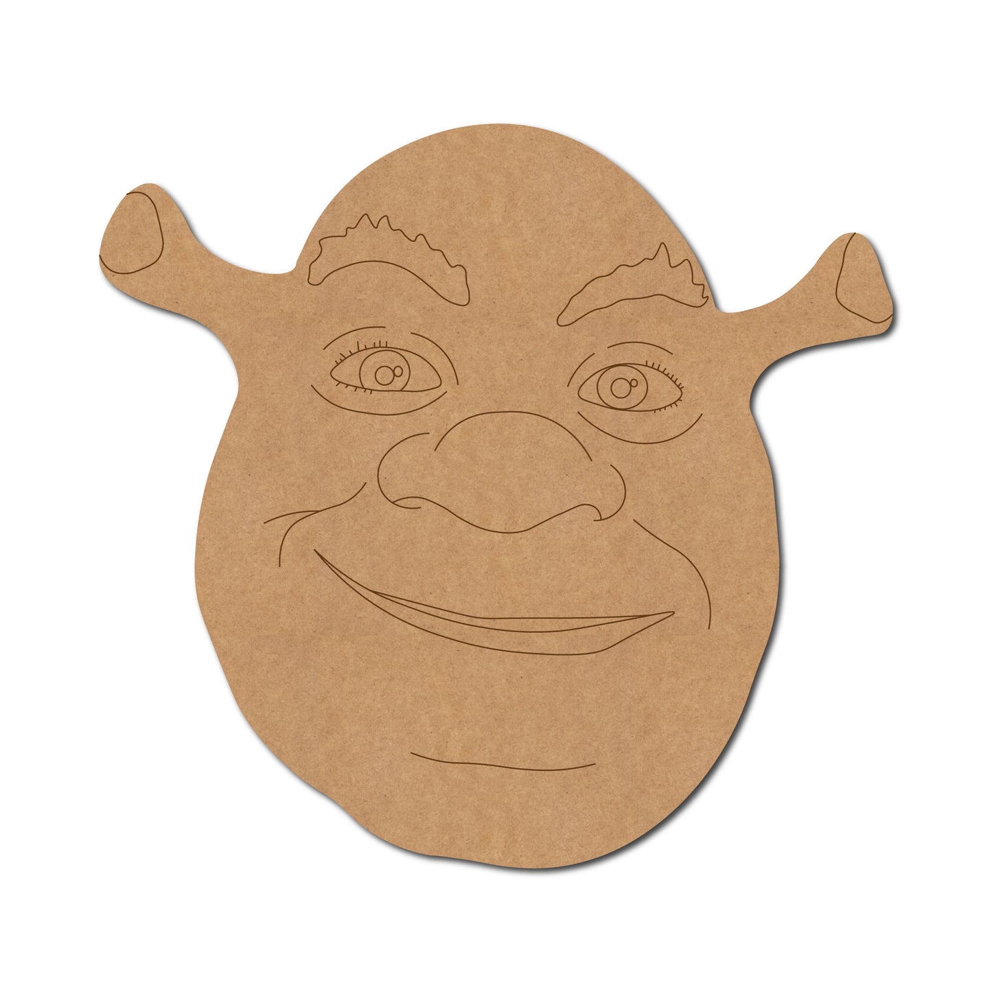 Shrek Cartoon Pre Marked MDF Design 1