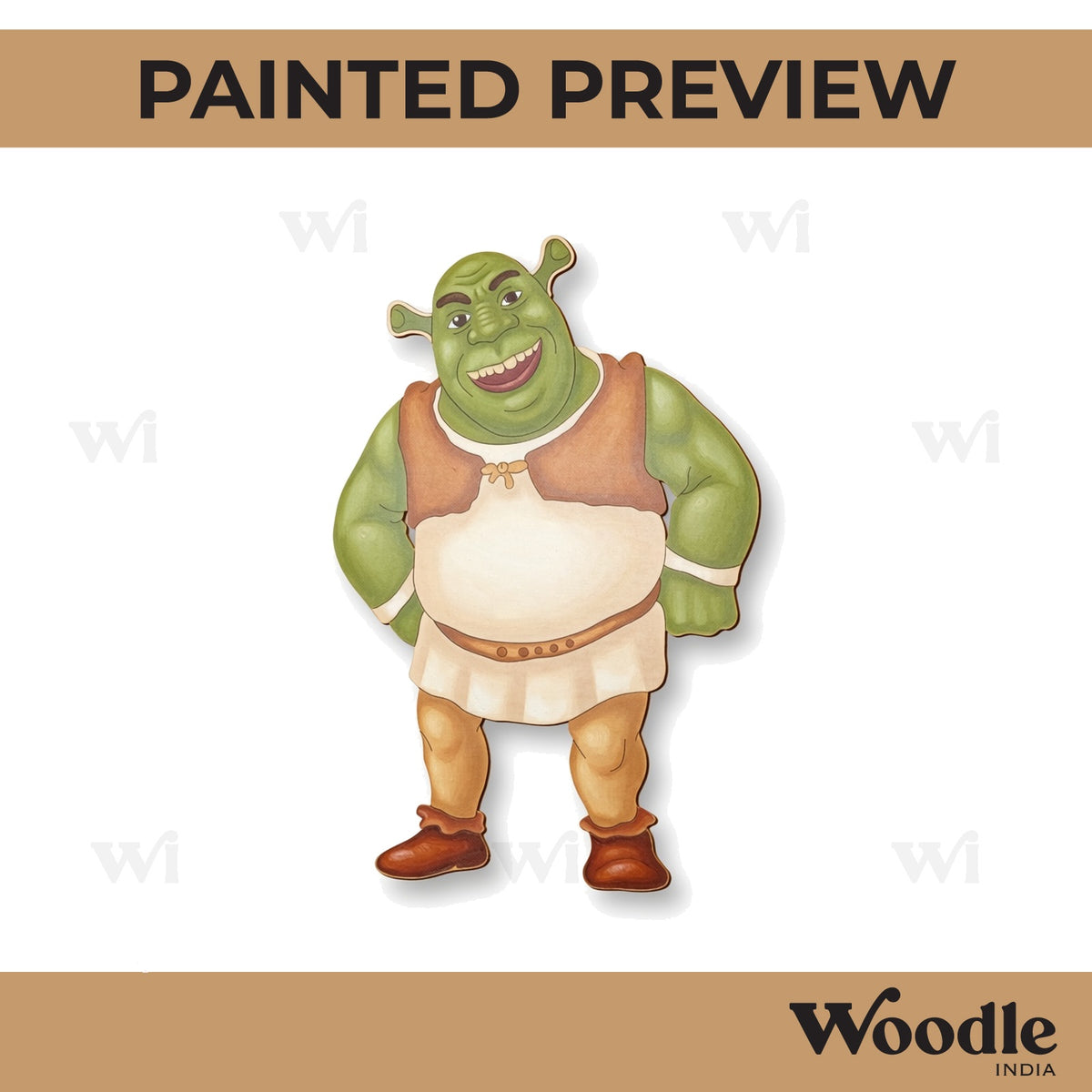 Shrek Cartoon Pre Marked MDF Design 3