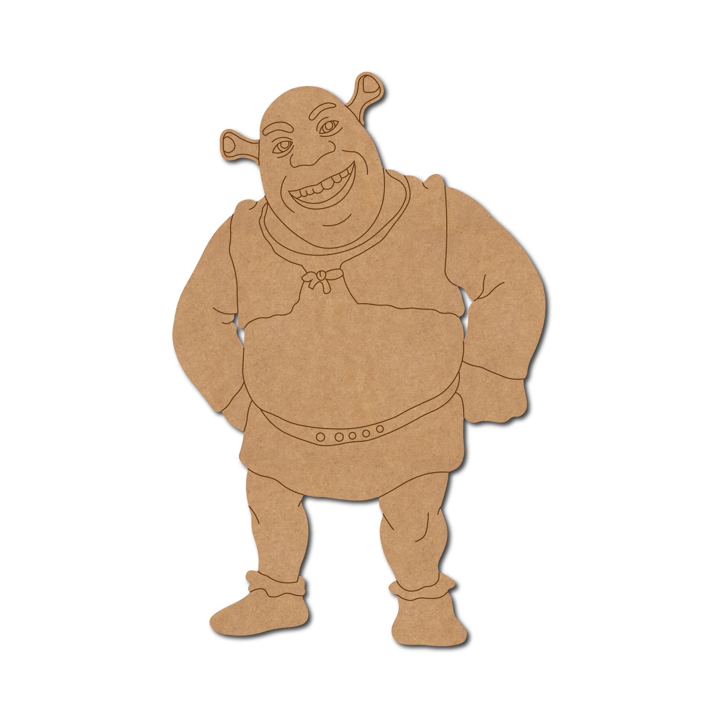 Shrek Cartoon Pre Marked MDF Design 3