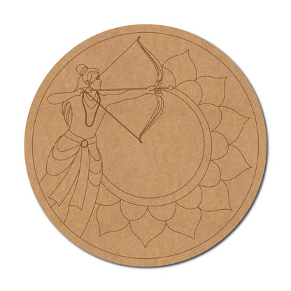 Shri Ram Mandala Pre Marked Round MDF Design 1