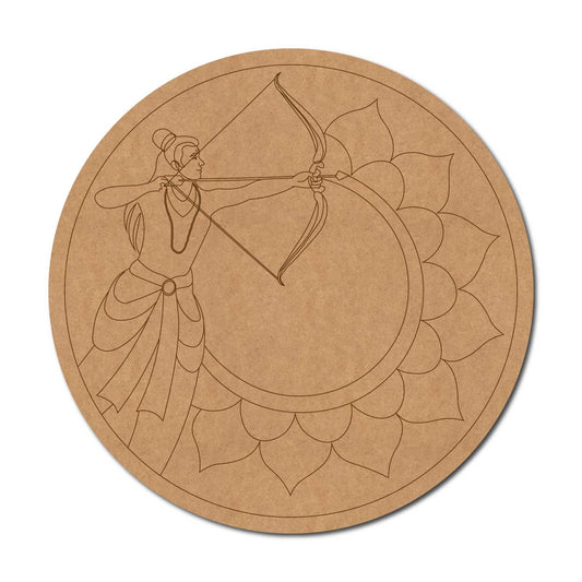 Shri Ram Mandala Pre Marked Round MDF Design 1