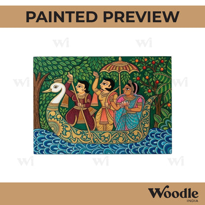 Shri Ram Phad Art Pre Marked Rectangle MDF Design 1