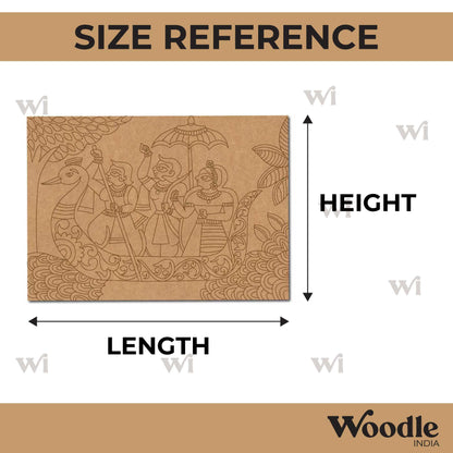 Shri Ram Phad Art Pre Marked Rectangle MDF Design 1