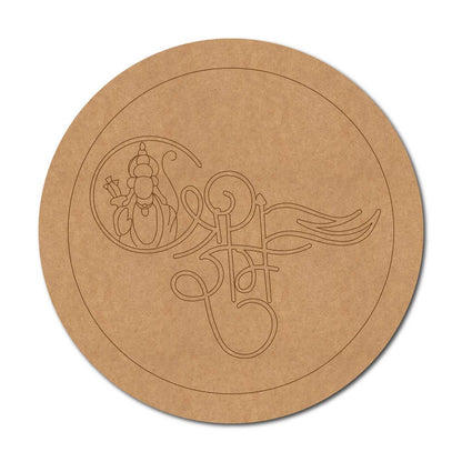 Shri Ram Pre Marked Round MDF Design 1