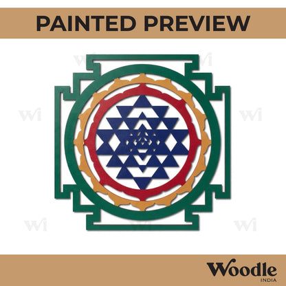 Shri Yantra Cutout MDF Design 1