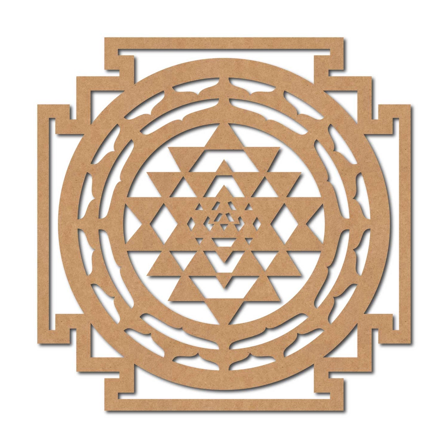 Shri Yantra Cutout MDF Design 1