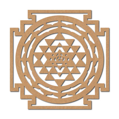 Shri Yantra Cutout MDF Design 1