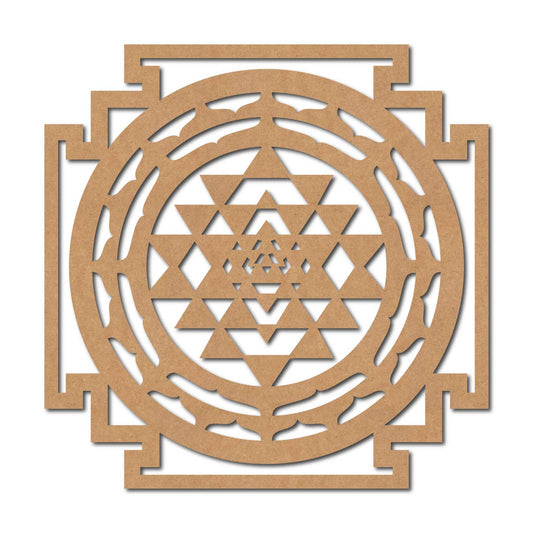 Shri Yantra Cutout MDF Design 1