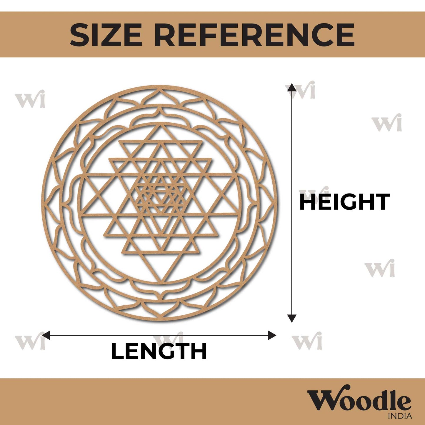 Shri Yantra Cutout MDF Design 2