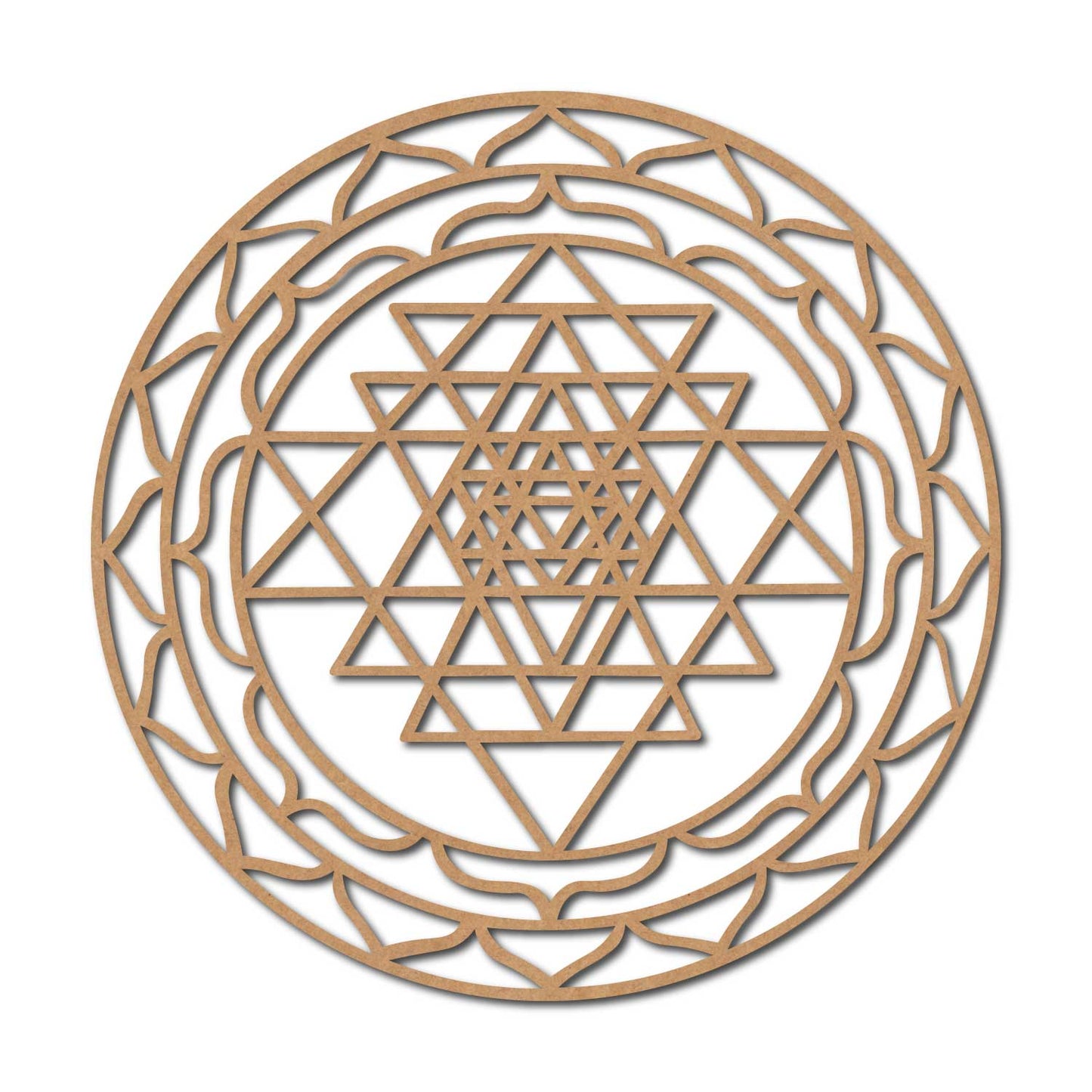 Shri Yantra Cutout MDF Design 2