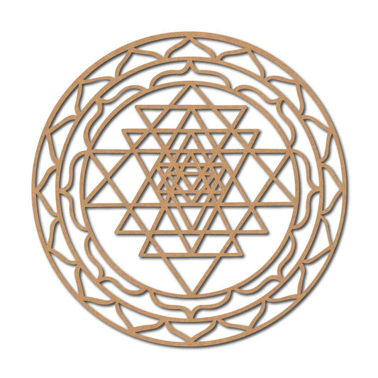 Shri Yantra Cutout MDF Design 2