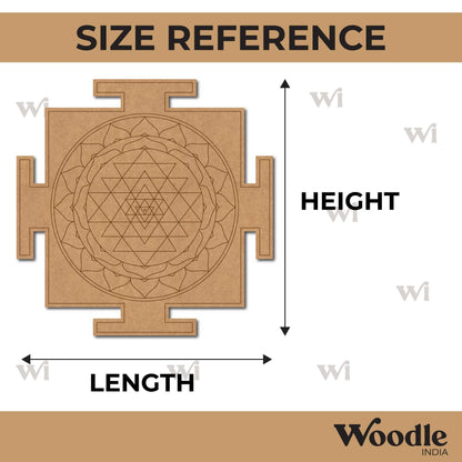 Shri Yantra Pre Marked MDF Design 1
