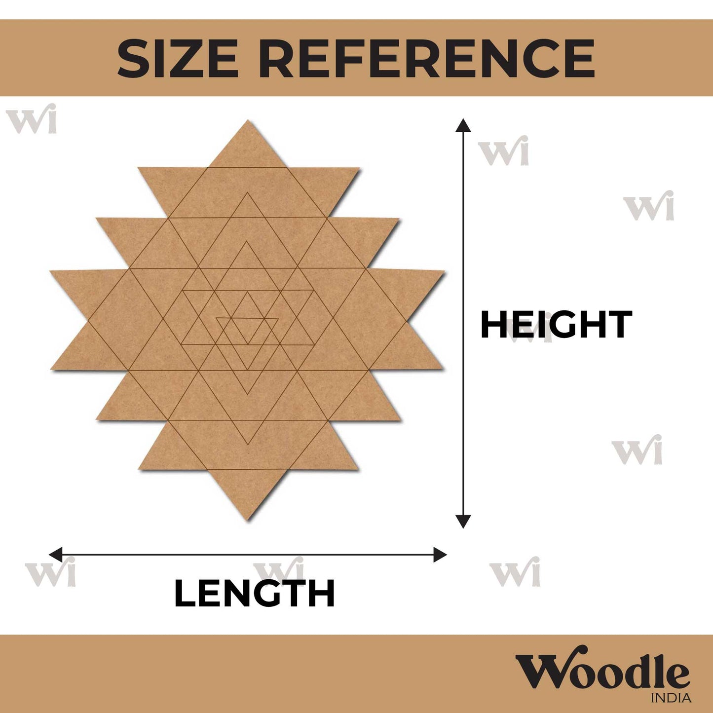 Shri Yantra Pre Marked MDF Design 2