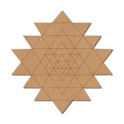 Shri Yantra Pre Marked MDF Design 2