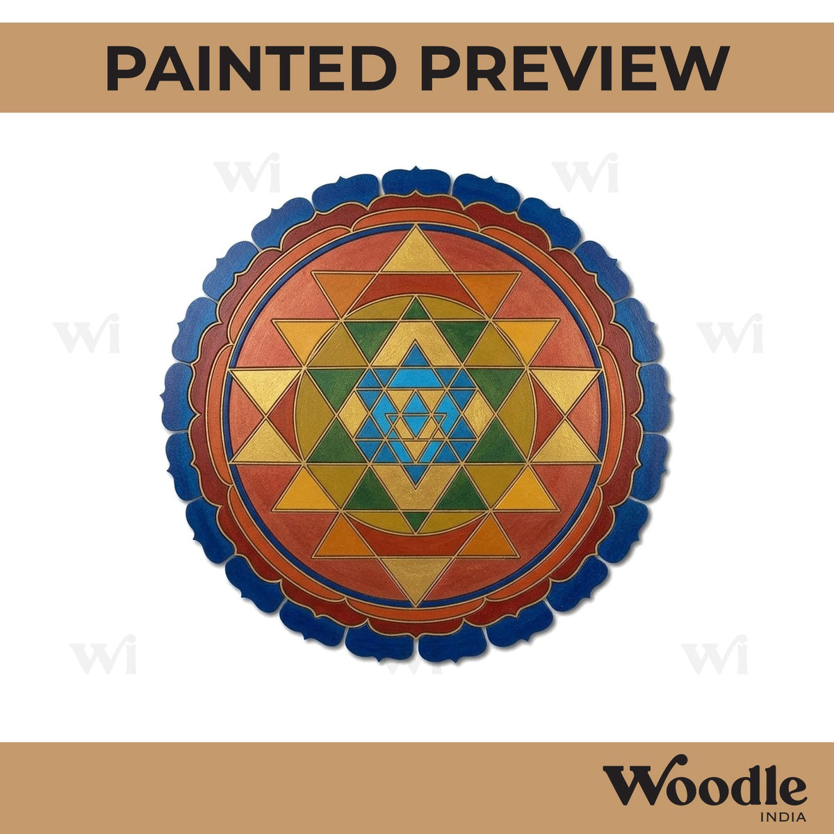 Shri Yantra Two Layered Base MDF Design 1