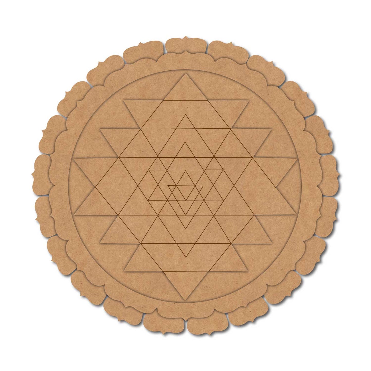 Shri Yantra Two Layered Base MDF Design 1