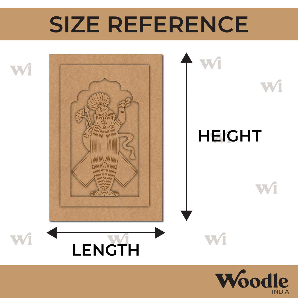 Shrinath Ji Jharokha Pre Marked MDF Design 1