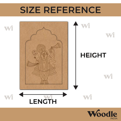 Shrinath Ji Jharokha Pre Marked MDF Design 3