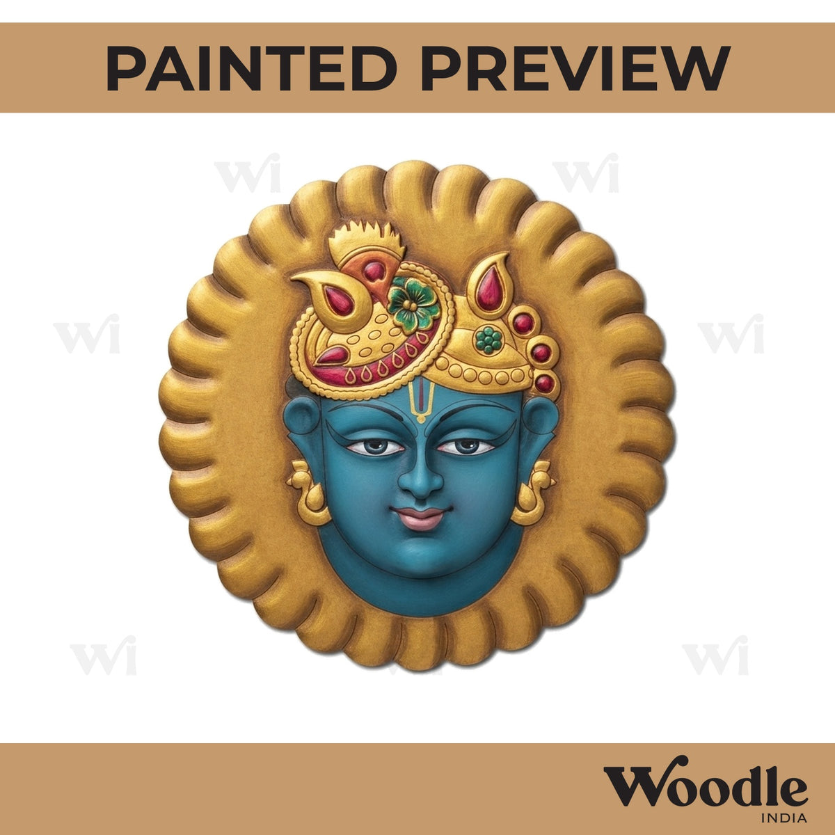 Shrinath Ji Pre Marked Base MDF Design 1