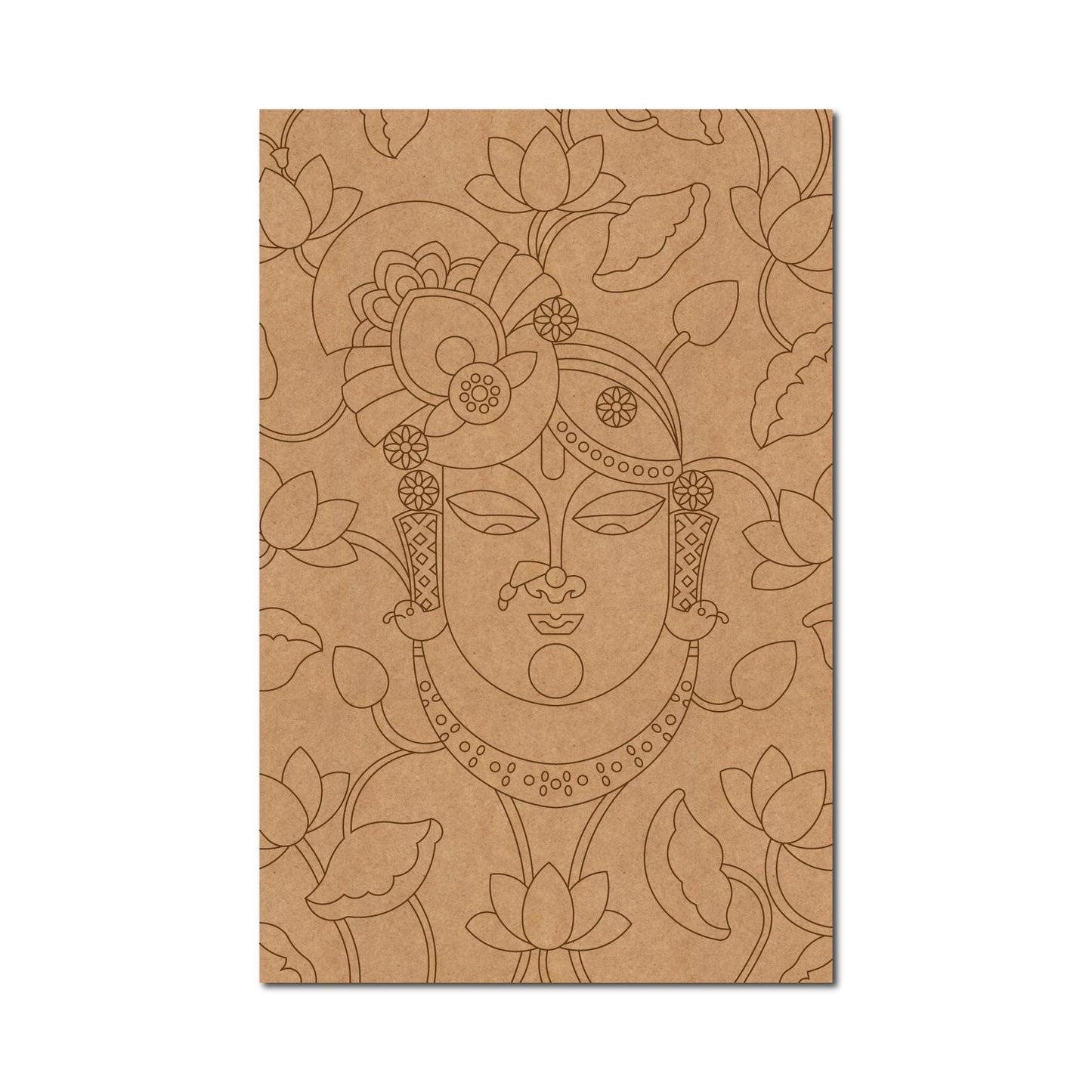 Shrinath Ji Pre Marked Base MDF Design 2