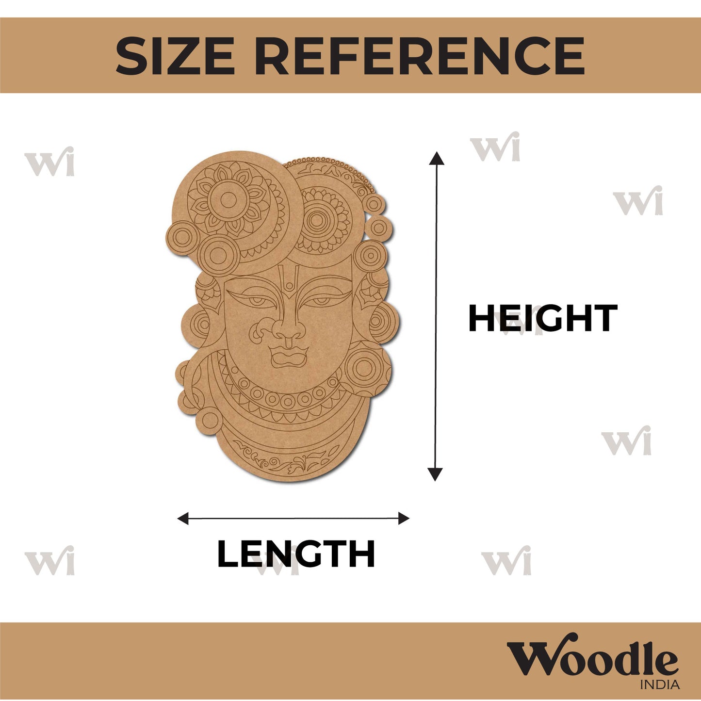 Shrinath Ji Pre Marked MDF Design 11