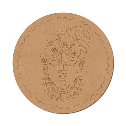 Shrinath Ji Pre Marked Round MDF Design 3